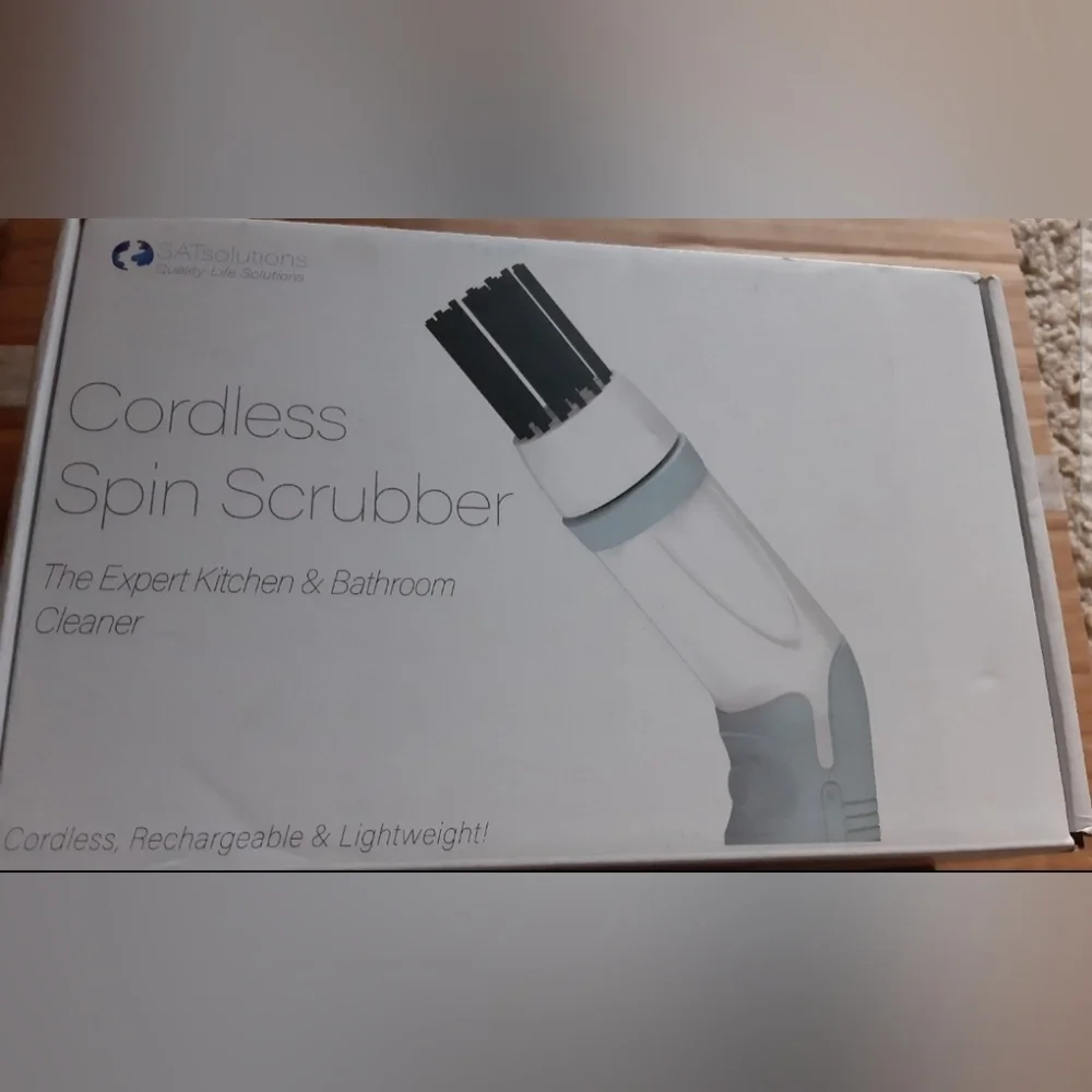 Lightweight Portable  Waterproof Electric Spin Scrubber, Rechargeable NEW